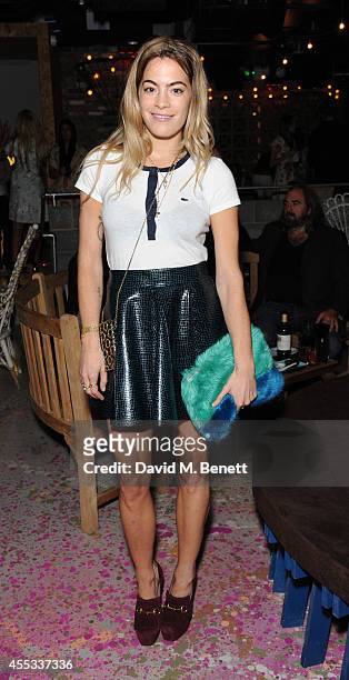 Chelsea Leyland attends the Felder Felder after show party during London Fashion Week SS15 at Cafe KaiZen on September 12, 2014 in London, England.