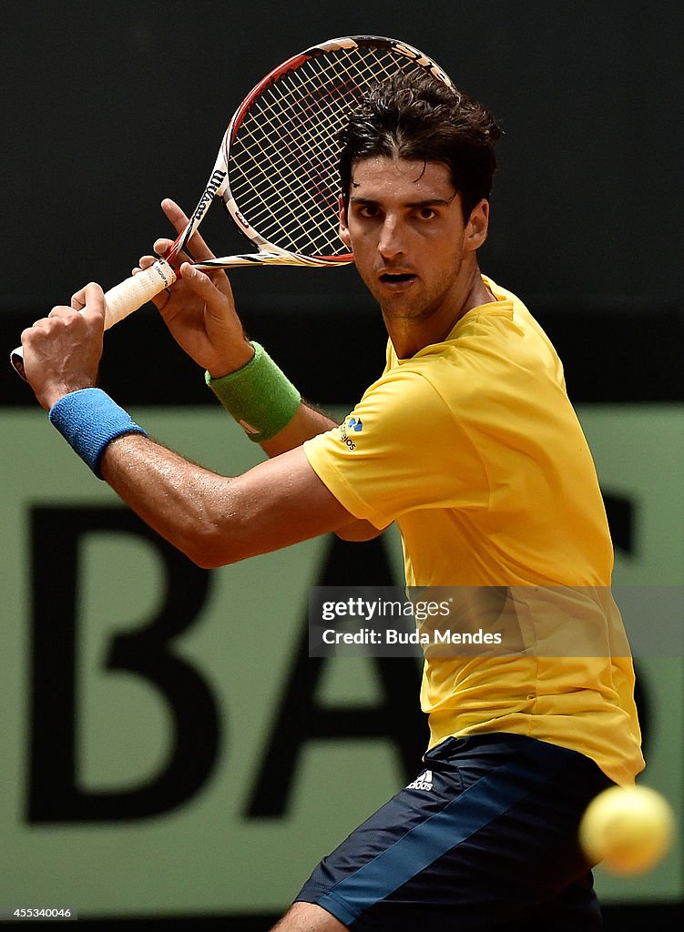 Spain v Brazil - Davis Cup World Group Play-Offs: Day 1