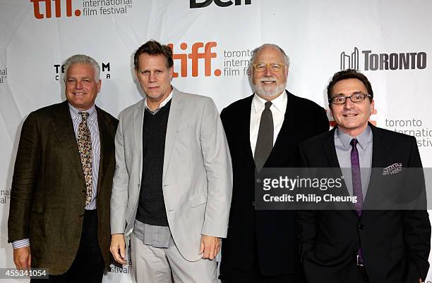 Producers Eugene Musso, Al Corley, Executive Producer Jonathan Dana and Producer Bart Rosenblatt attend "The Forger" premiere during the 2014 Toronto...