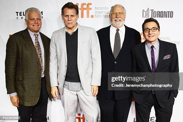 Producer Eugene Musso, producer Al Corley, executive producer Jonathan Dana, producer Bart Rosenblatt arrive at "The Forger" Premiere during the 2014...