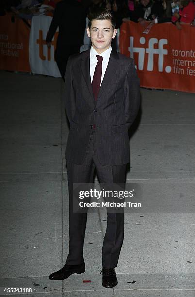 Tye Sheridan arrives at the premiere of The Forger held during the 2014 Toronto International Film Festival - Day 9 on September 12, 2014 in Toronto,...