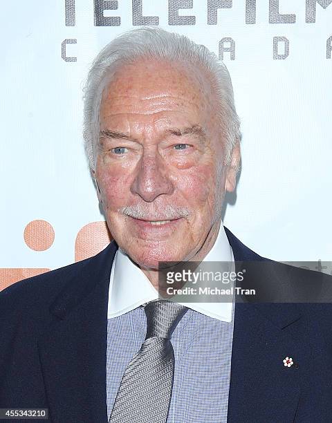 Christopher Plummer arrives at the premiere of The Forger held during the 2014 Toronto International Film Festival - Day 9 on September 12, 2014 in...