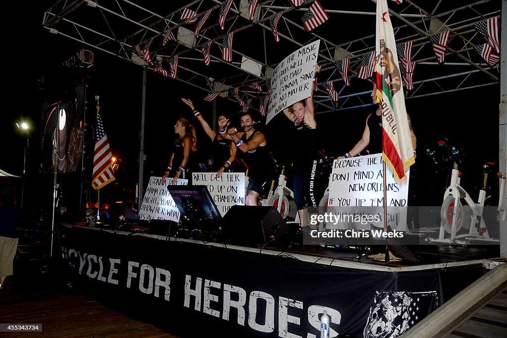 Cycle For Heroes At The Santa Monica Pier To Benefit The Heroes Project