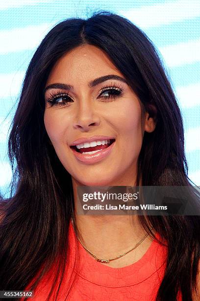 Kim Kardashian attends the Kardashian Kollection Spring Launch at Westfield Parramatta on September 13, 2014 in Sydney, Australia.