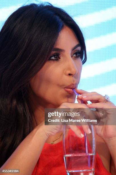 Kim Kardashian attends the Kardashian Kollection Spring Launch at Westfield Parramatta on September 13, 2014 in Sydney, Australia.