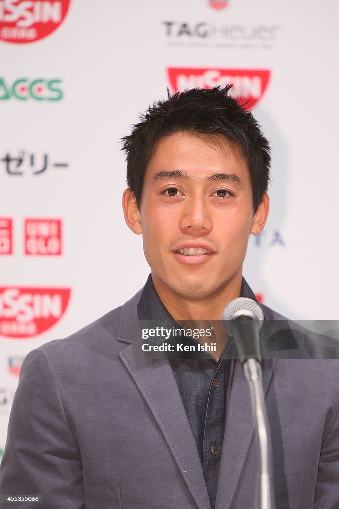 Kei Nishikori Arrives Back To Japan From US Open