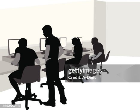 Desktops Vector Silhouette Desktops Vector Silhouette