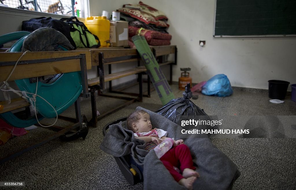 PALESTINIAN-ISRAEL-GAZA-UN-SCHOOL