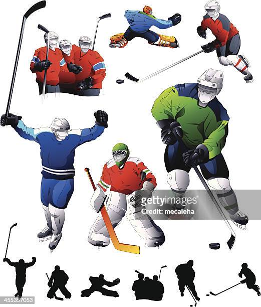 ilustrações de stock, clip art, desenhos animados e ícones de conjunto de hóquei - ice hockey uniform