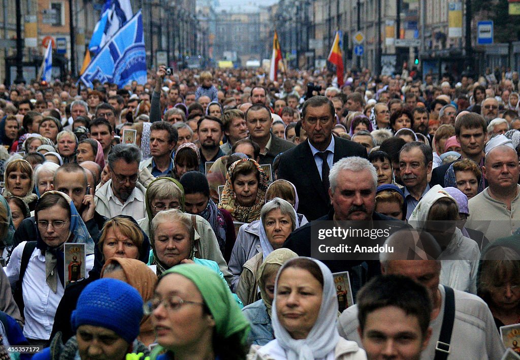 The anniversary of the transfer of St. Alexander Nevsky's in Saint Petersburg