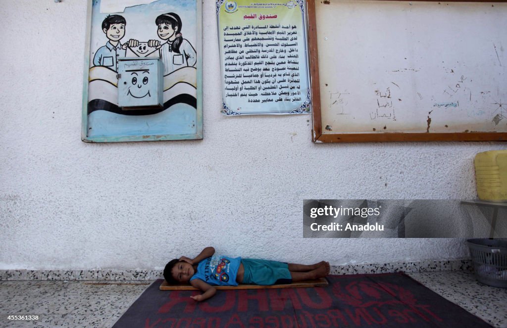 Palestinians' life at UN- run schools in Gaza