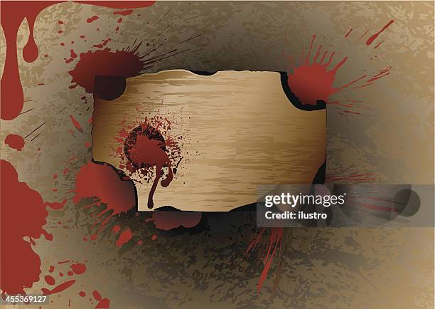 birch bark - blood splatter background stock illustrations