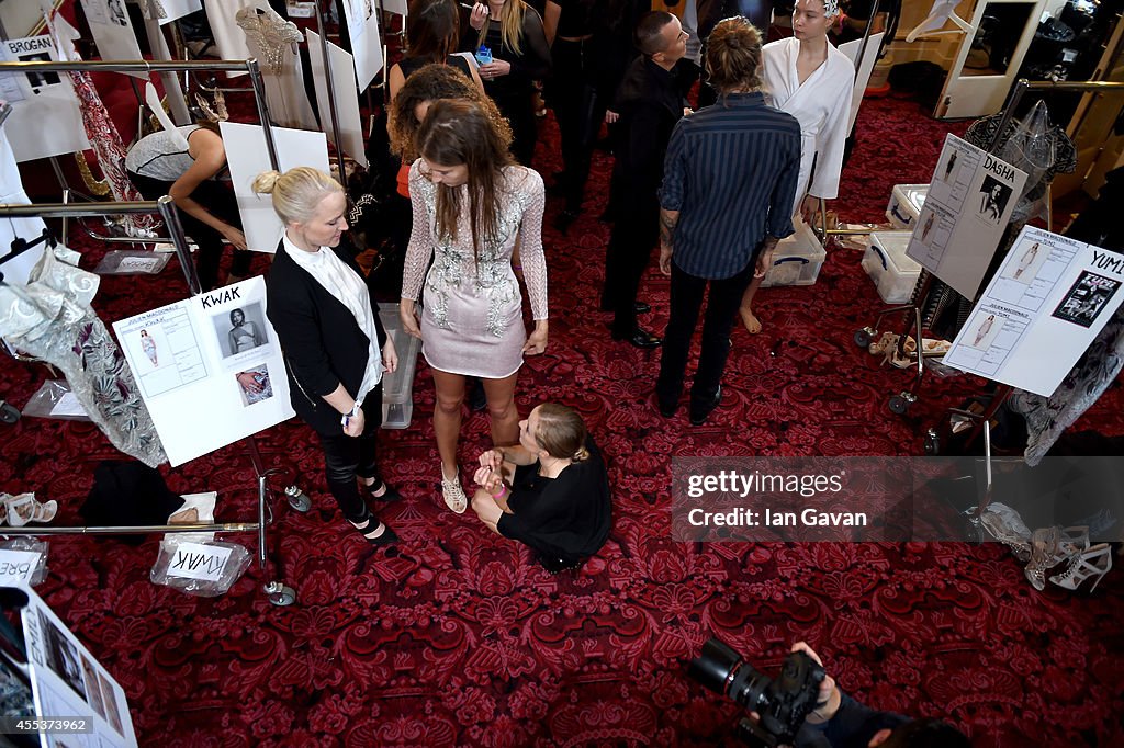 Julien Macdonald: Backstage - London Fashion Week SS15