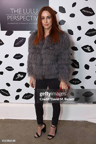 Siobhan Donaghy attends the launch of The Lulu Perspective To Celebrate 25 Years of Lulu Guinness on September 13, 2014 in London, United Kingdom.