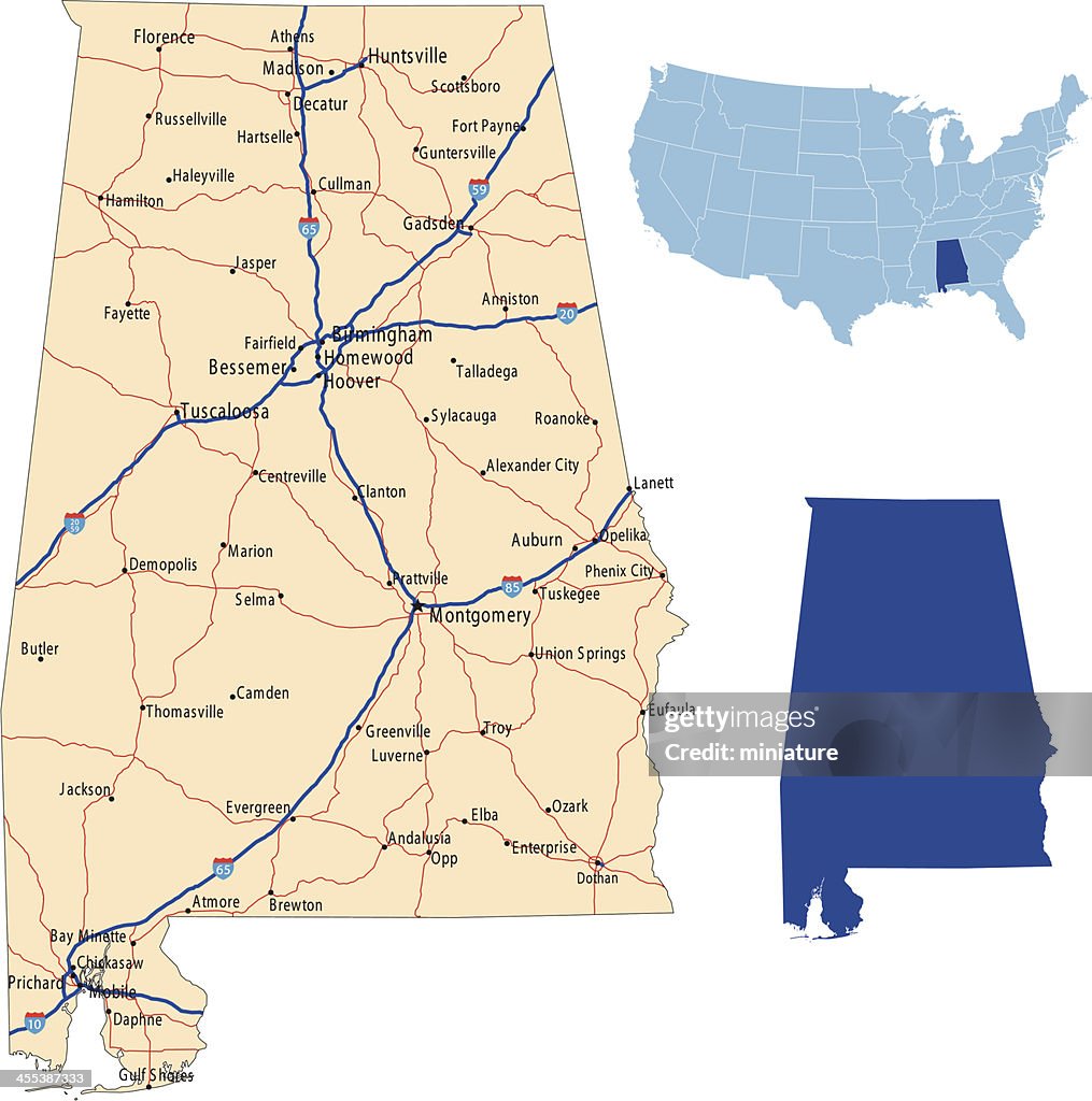 Maps Al.pdf Alabama State Route Map Shelby County, Alabama General Highway Map