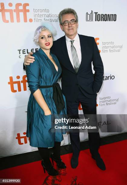 Director and CEO Piers Handling and Federica Foglia attend the "A Little Chaos" premiere during the 2014 Toronto International Film Festival at Roy...