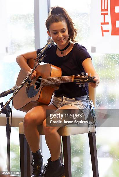 Musician Meg Myers performs at Buzz Beach Ball 2014 at Sporting Park on September 5, 2014 in Kansas City, Kansas.