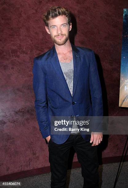 Actor Harry Treadaway attends the Los Angeles premiere of 'Honeymoon' at the Landmark Theater on August 26, 2014 in Los Angeles, California.