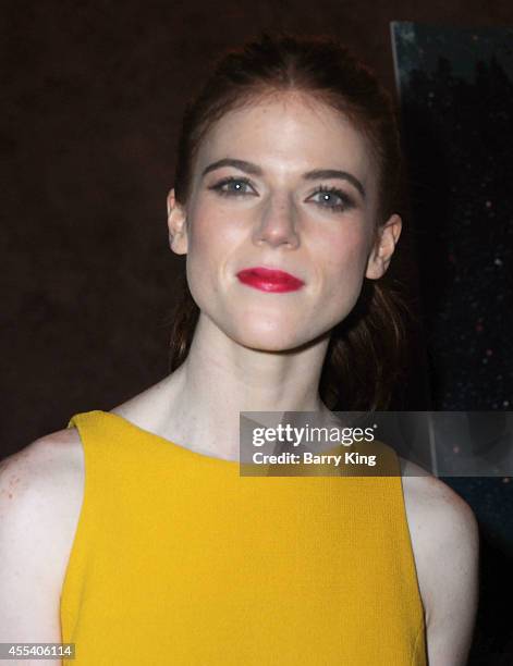 Actress Rose Leslie attends the Los Angeles premiere of 'Honeymoon' at the Landmark Theater on August 26, 2014 in Los Angeles, California.