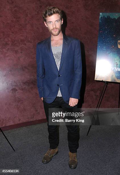 Actor Harry Treadaway attends the Los Angeles premiere of 'Honeymoon' at the Landmark Theater on August 26, 2014 in Los Angeles, California.