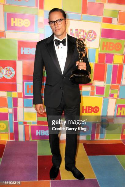 Director Cary Joji Fukunaga attends HBO's 2014 Emmy after party at The Plaza at the Pacific Design Center on August 25, 2014 in Los Angeles,...