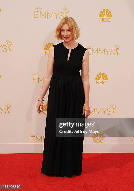 Actress Frances Conroy arrives at the 66th Annual Primetime Emmy Awards at Nokia Theatre L.A. Live on August 25, 2014 in Los Angeles, California.