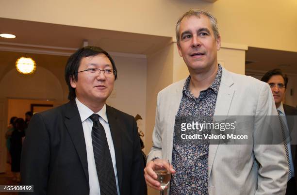 Actor Masi Oka and producer David Bartis attend the 2nd Annual Japan Cool Content Contribution Awards Ceremony on September 13, 2014 in Los Angeles,...