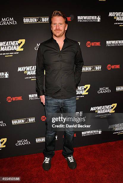 Actor Dash Mihok arrives at Showtime's VIP prefight party for "Mayhem: Mayweather vs. Maidana 2" at the MGM Grand Garden Arena on September 13, 2014...