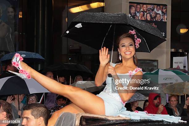 Teresa Davis, Miss District of Columbia in Show Me Your Shoes Parade at Atlantic City Boardwalk Hall on September 13, 2014 in Atlantic City, New...