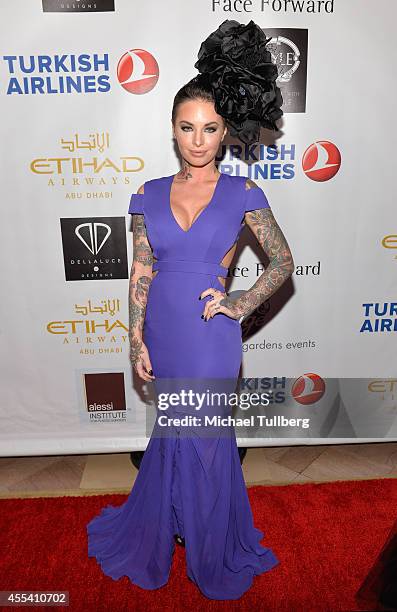 Christy Mack attends the Face Forward Foundation's 5th Annual Charity Gala Supporting Victims of Domestic Abuse at Millennium Biltmore Hotel on...