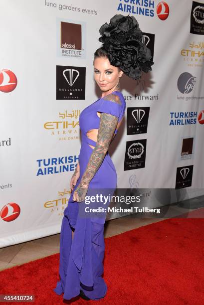 Christy Mack attends the Face Forward Foundation's 5th Annual Charity Gala Supporting Victims of Domestic Abuse at Millennium Biltmore Hotel on...