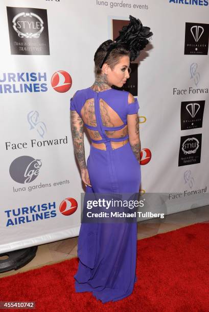 Christy Mack attends the Face Forward Foundation's 5th Annual Charity Gala Supporting Victims of Domestic Abuse at Millennium Biltmore Hotel on...