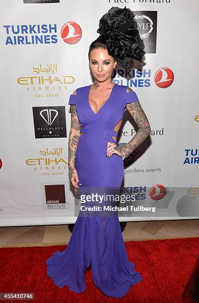 Christy Mack attends the Face Forward Foundation's 5th Annual Charity Gala Supporting Victims of Domestic Abuse at Millennium Biltmore Hotel on...