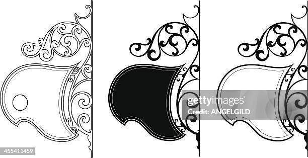 sign bracket - store sign stock illustrations