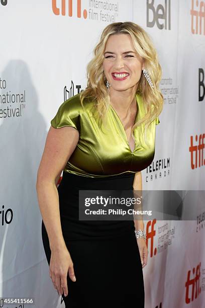 Actress Kate Winslet attends the "A Little Chaos" premiere during the 2014 Toronto International Film Festival at Roy Thomson Hall on September 13,...