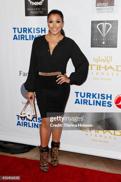 Shantel Jackson attends the Face Forward gala, supporting victims of domestic abuse at Millennium Biltmore Hotel on September 13, 2014 in Los...