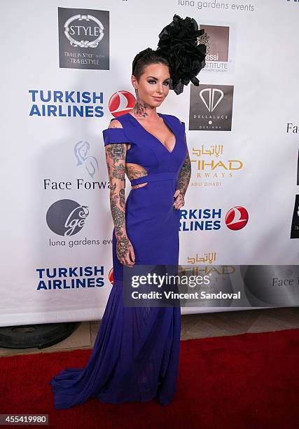 Christy Mack attends the Face Forward Foundation's Charity Gala supporting victims of domestic abuse at Millennium Biltmore Hotel on September 13,...