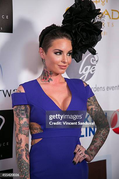Christy Mack attends the Face Forward Foundation's Charity Gala supporting victims of domestic abuse at Millennium Biltmore Hotel on September 13,...