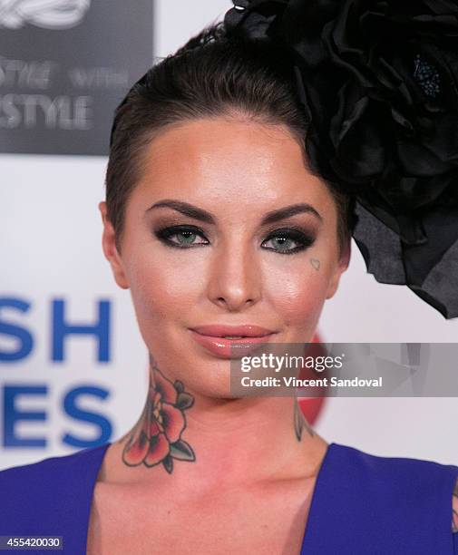 Christy Mack attends the Face Forward Foundation's Charity Gala supporting victims of domestic abuse at Millennium Biltmore Hotel on September 13,...