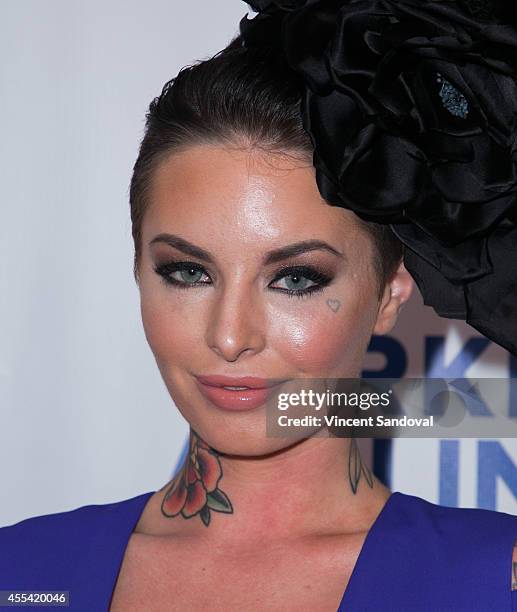 Christy Mack attends the Face Forward Foundation's Charity Gala supporting victims of domestic abuse at Millennium Biltmore Hotel on September 13,...