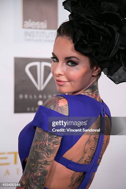 Christy Mack attends the Face Forward Foundation's Charity Gala supporting victims of domestic abuse at Millennium Biltmore Hotel on September 13,...