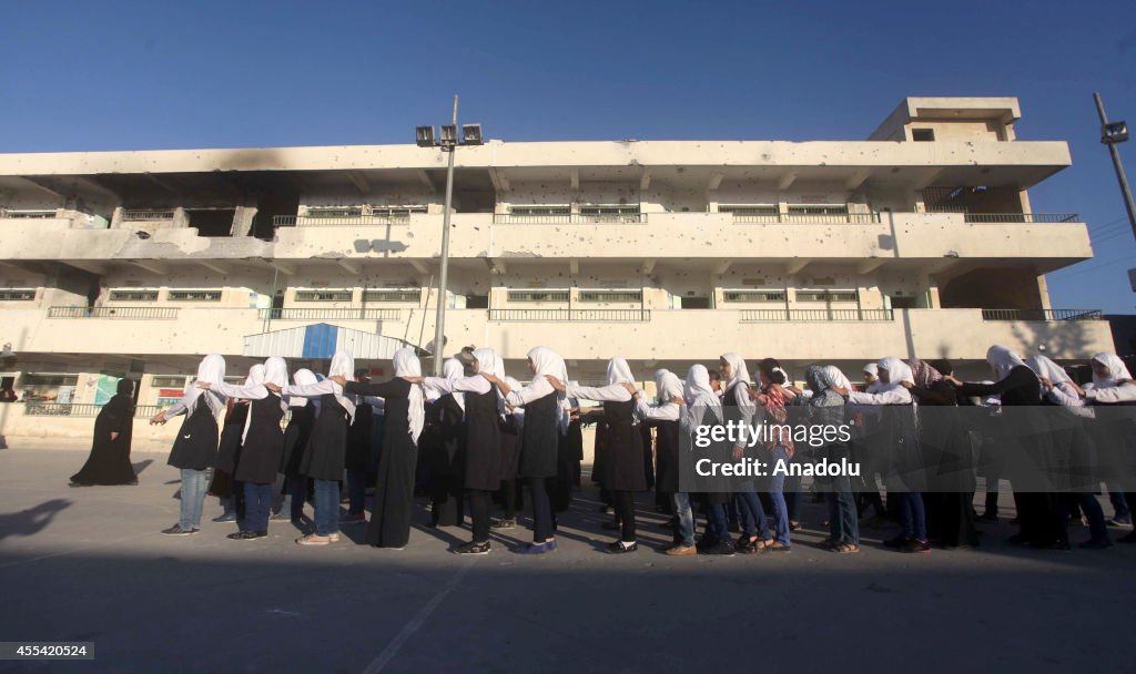 The first day of the school year in Gaza City