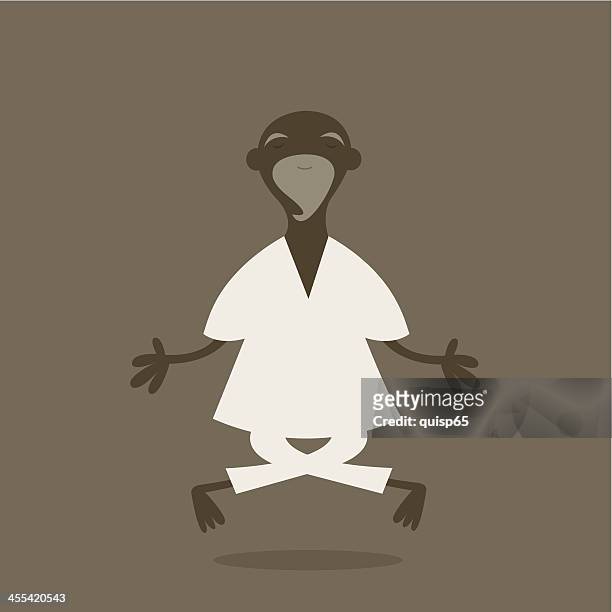 yoga meditation - sadhu stock-grafiken, -clipart, -cartoons und -symbole