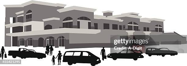 vacation stay vector silhouette - station wagon stock illustrations