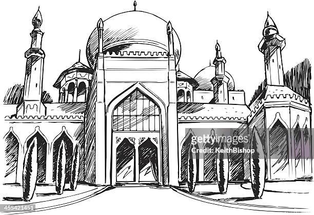 mosque temple - ramadan dubai stock illustrations