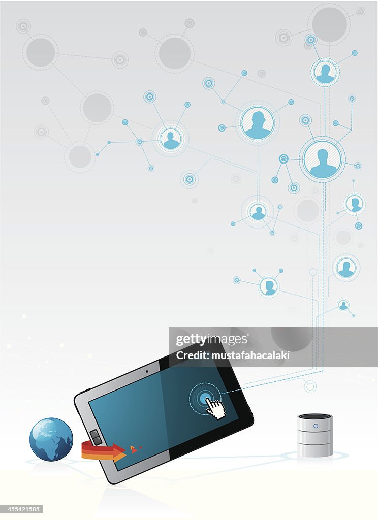 Social Network Database High-Res Vector Graphic - Getty Images