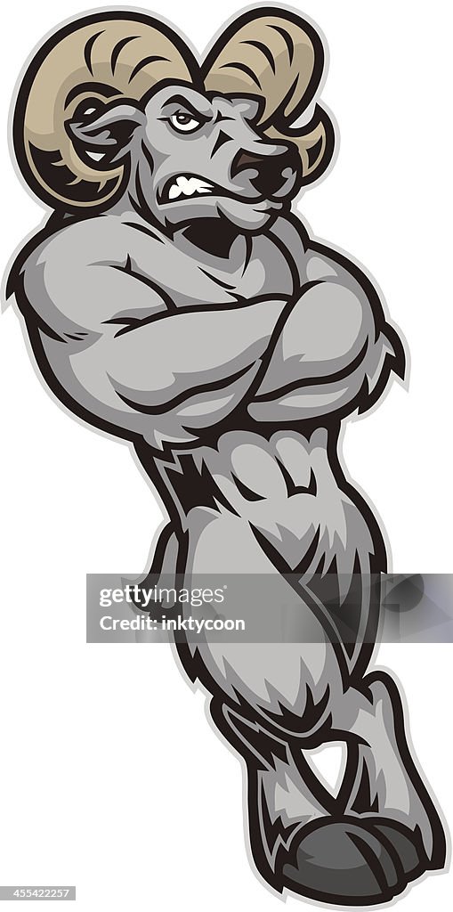 Leaning Rman Graphics Ram Leaning High-Res Vector Graphic - Getty Images