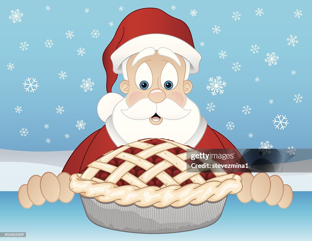 Santa with a Pie