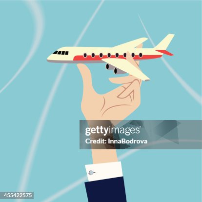 Plane in Hand. Plane in Hand.