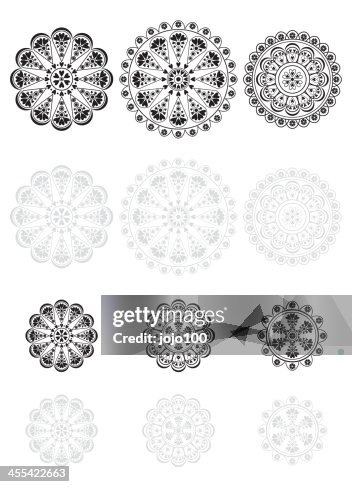 Lace Vector Icon Set Lace Vector Icon Set
